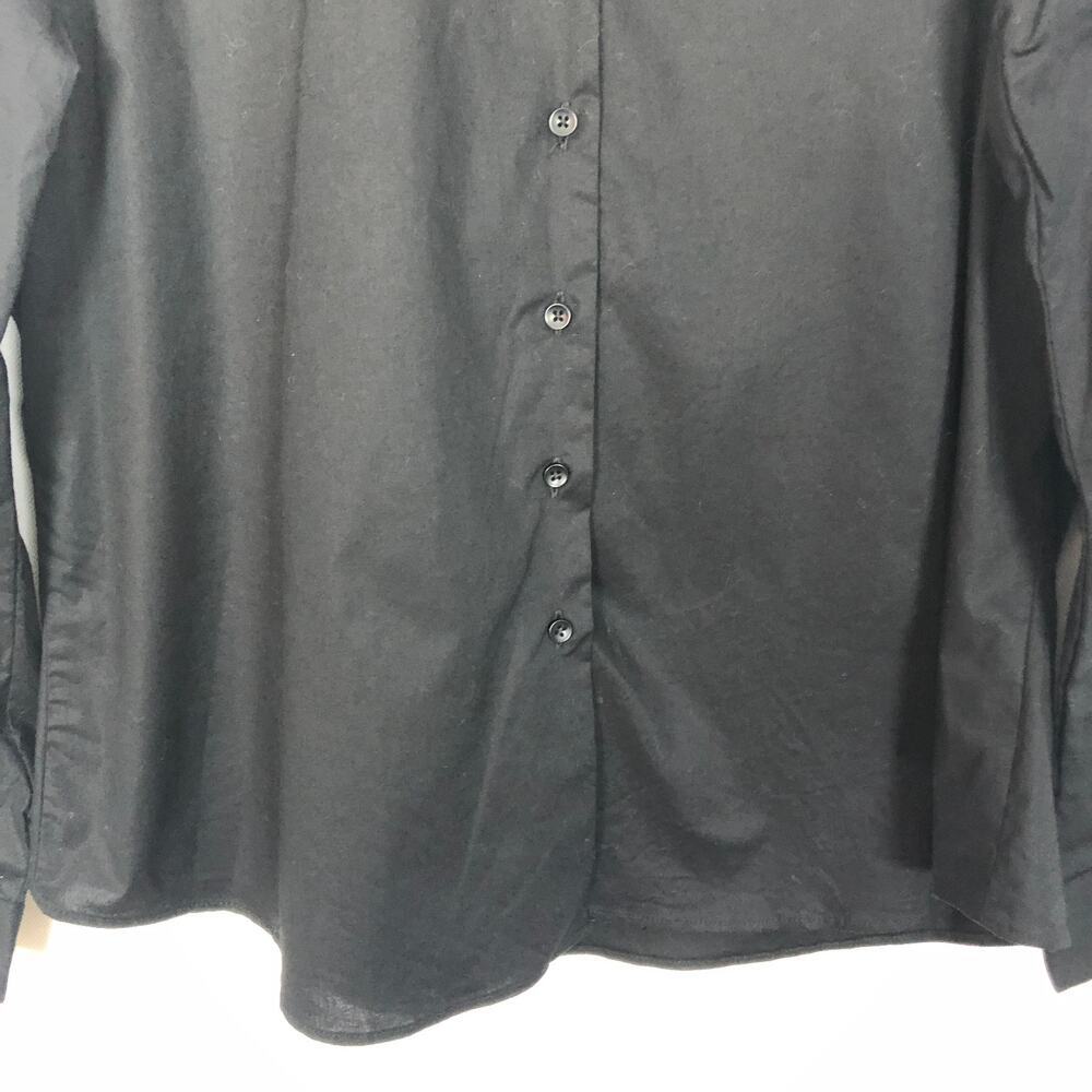 Women's Button Front Black Dress Shirt Size 18 Office Workwear Casual - Picture 4 of 10